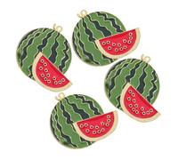 Yardenfun 4 Pièces Broches Pastèque Alliage Léger Épingles Cartoon pour Veste Accessoire Fruit pour Sac et Tenue Décontractée
