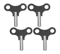 Yardenfun 4 pièces Clé de Remontage Métallique pour Horloge de Clés de Remontage Outils de Réparation pour Horloge Mécanique Accessoires Durables pour Murales et Réveils