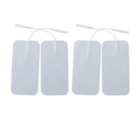 Yardenfun 4 pièces Coussinets Gel Électrode Autocollants Réutilisables pour Électrostimulateur Médium Fréquence Patchs Non-tissés Confortables et Durables