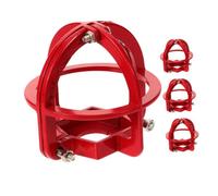 Yardenfun 4 Pièces Couvercles de Protection pour Tête de Gicleur Incendie Métal Protection Complète pour Détecteur de Fumée et Tête de Sprinkler Installation Facile pour Usage Intérieur
