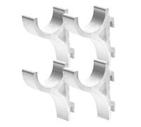 Yardenfun 4 pièces Crochets de Support Étagère Aluminium pour Réfrigérateur et Congélateur Lot de Clips Pratiques Sans Perçage pour Organiseur de Rangement Frigo et Congélateur Structure
