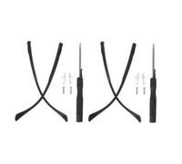 Yardenfun 4 pièces Kit Branches de Lunettes Métal Robuste Bras de Rechange Résistants Déformation Compatibles Nombreux Montures pour Réparation et Remplacement des Branches