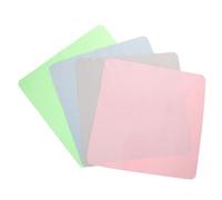 Yardenfun 4 pièces Lot de Chiffons Microfibre pour Lunettes Grand Format Nettoyant Lentilles Doux et Réutilisable Compatible Écrans Téléphone Ordinateur et Appareil Photo Vert Bleu Rose