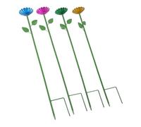 Yardenfun 4 Pièces Mangeoire pour Oiseaux pour Extérieur Bol à Nourriture Et Eau pour Insectes Pollinisateurs Facile à Installer avec Piquet