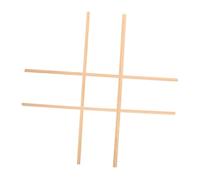 Yardenfun 4 Pièces Mini Wood Trim Molding for DIY Dollhouse Wall Border and Furniture Decoration Natural Wood Strips for Mini House Building Kit