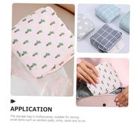 Yardenfun 4 Pièces Petite Pochette Tampon Réutilisable Coton de Rangement Portable Multifonction et Pratique pour Voyage et Usage Extérieur