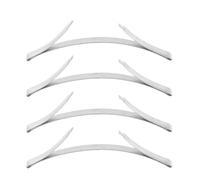 Yardenfun 4 Pièces Positionneur Inférieur pour Portes Coulissantes en Alliage de Titane et Inox Accessoire de Rail pour Placard Guide de Rail Encastré Amortisseur Anti-Collision Système