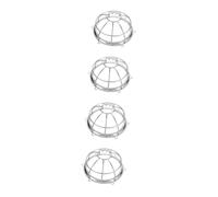 Yardenfun 4 Pièces Protection Robuste pour Détecteur Incendie Métal Couvre-capteur Anti-poussière et Visière de Protection Installation Facile pour Capteurs de Fumée Lot