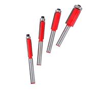 Yardenfun 4 Pièces Set de à Copier avec Roulement Fraise Affleurer pour Défonceuse Outils de Coupe Menuiserie pour Finitions et Décorations