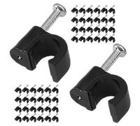 Yardenfun 400 Clips Métalliques pour Câbles Extérieurs Clous Fixation Câble 6 Mm en Acier Agrafes pour Fils Électriques pour Usage Électrique