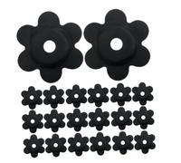 Yardenfun 40pièces Butée De Mât De Drapeau Forme De Fleur Bouchon Caoutchouc Antidérapant Support De Drapeau De Jardin pour Extérieur Et Intérieur