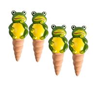 Yardenfun 4Pièces Arrosage Automatique Terre Cuite pour Plantes Intérieur Extérieur Irrigation Pratique Économique