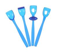 Yardenfun 4pièces Outil De Rééducation Motrice Orale Garçon Fille Cuillère Exercice Langue Renforcement Coordination Sécurité Bleu