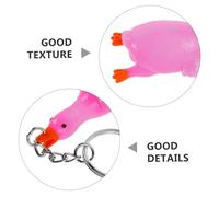 Yardenfun 4pièces Porte-clés Amusants Pendentifs Décoratifs Mini Animaux Breloques De Sac Pour Sacs Fourre-tout Et Clés