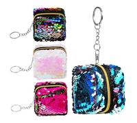 Yardenfun 4Pièces Sequins Réversibles pour Main Colorés pour Petites