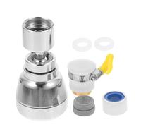 Yardenfun 5 pièces Embout Robinet Pivotant Inoxydable Mousseur Anti-éclaboussures avec Modes Eau Économiseur Eau pour Évier de Cuisine Lot