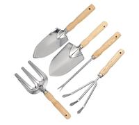 Yardenfun 5 pièces Outils de Jardinage Acier Inoxydable avec Poignée Pelle Râteau et Désherbeur Pratiques pour et Entretenir