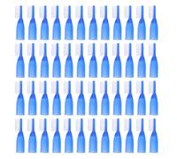 Yardenfun 50 Pièces Brosse à Dents de Prison à Poils Souples pour Nettoyage des Dents avec Manche Court pour Voyages et Camping pour Établissements Pénitentiaires