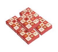 Yardenfun 5pièces Coffret De Tombola Papier Soi-même Coffret De Loterie Vide Boîte De Tombola Pour Fête Du Nouvel An Papier