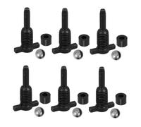 Yardenfun 6 Ensembles Steel Ball Seal Release Valve With Release Thread And Plug For Automotive And Industrial Hydraulic Jack Maintenance