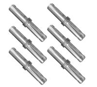 Yardenfun 6 Goupilles de Couplage pour Échafaudage, Barres de Liaison D'échafaudage en Acier Argenté, Diamètre 32mm, pour Échafaudage Mobile, Montage Rapide et Démontage Rapide