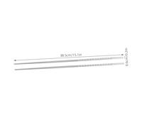 Yardenfun 6 Paires Baguettes Acier Inoxydable Réutilisables Longues et Antidérapantes avec Filetage Ustensiles de Cuisine pour Nouilles Hot Pot et Friture