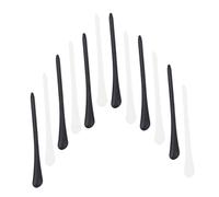 Yardenfun 6 paires Protections Antidérapantes pour Branches de Lunettes Silicone Embouts Flexibles pour Confort et Maintien pour Usage Quotidien Sport et Travail Noir et Transparent
