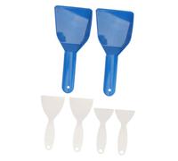 Yardenfun 6 pièces Plastic Ice Scraper Set with Comfortable Handles for Refrigerator and Freezer Cleaning Thick Ice Removal Shovels for Kitchen and Bathroom Use