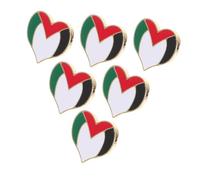 Yardenfun 6Pièces Épinglette Palestine de Insignes de Vêtements Patriotiques Accessoires pour Veste et Costumes Souvenirs Symboliques