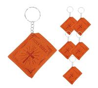 Yardenfun 6pièces Lot De Petits Porte-clés Pendentif Bible Pour Baptême Église Cadeau Porte-clés Sac Vintage