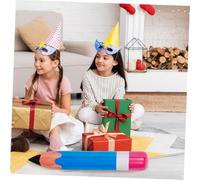 Yardenfun 7 Pièces Crayons Gonflables PVC pour Décoration Salle de Classe et Fête Danniversaire Crayon Gonflable Facile à Suspendre Décor Portable et Sécurisé