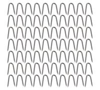 Yardenfun 70 Pièces Clous U Galvanisés pour Jardin Piquets Solides Fer pour Fixation de Grillage Filets et Gazon Crampons Résistants Antirouille pour Clôture Extérieure