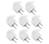 Yardenfun 8 pièces Adaptateur Prise Européenne à Broches Détachable Connecteur Électrique Reconfigurable pour Installation DIY Compatible Norme Eu Prise Courant France Allemagne Connexion