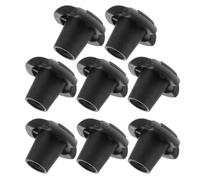 Yardenfun 8 Pièces Hiking Stick Rubber Tips Inner Diameter Non-Slip Crutch Feet Replacement Ends Trekking Pole Caps for Outdoor Hiking Camping Stability