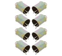 Yardenfun 8 Pièces Lot de 8 Cloches en Fer pour Chèvres et Moutons, Taille Moyenne, Sonnettes Bruyantes pour Suivi du Bétail en Élevage, Accessoires Robustes pour Gestion de Troupeau en