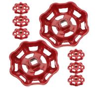 Yardenfun 8 Pièces Poignée de Robinet à en Fonte Volant de Vanne Métallique 7X7 MM Carré Remplacement pour Vannes à Guillotine 39 Arrêt Compatible Arrosage et Plomberie Industrielle