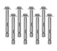 Yardenfun 8pièces Boulons Ancrage à Expansion Acier Inoxydable avec Écrous Externes Fixations Murales Robustes pour Béton Vis de Fixation Murale Résistantes et Durables