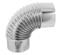 Yardenfun 90Degré Tuyau Acier Inoxydable pour Poêle Coude à Degrés Adaptateur de Conduit Évacuation de Conduit Évacuation pour Chauffage Au