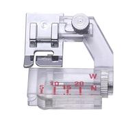 Yardenfun Accessoire de couture pour biais - Pied presseur universel pour biais - Idéal pour les machines à coudre - Biais en satin bleu roi de