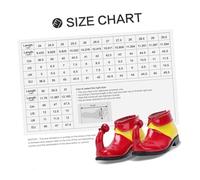 Yardenfun Accessoires Cosplay Chaussures Clown Colorées Confortables et Durables pour Fête Halloween Chaussures Clown Rouge Jaune