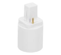 Yardenfun Adaptateur de Douille G23 vers E27 en Pbt Convertisseur D’Ampoule à Deux Broches Compact et Sécurisé pour Maison Bureau et Commerce Adaptateur de Base de Lampe Polyvalent