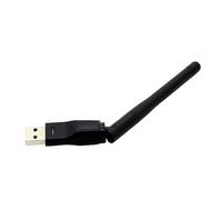 Yardenfun Adaptateur USB WiFi Antenne pour Pc Portable, Mini Portable, Norme Ieee 802.11n, Double Bande, Compatible XP/Vista/7, Sécurité / 2, Couleur Noir