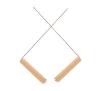 Yardenfun Baguette de Sourcier en Cuivre Robuste Lot de 2 Manche Long en Bois Outil de Radiesthésie pour Recherche d'eau et Phénomènes Paranormaux Perche Simple et Portable pour Détecter