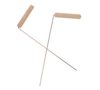 Yardenfun Baguettes de Sourcier Radiesthésie pour Divination 2 Pièces Laiton Manche en Bois Détecteur d'eau et d'or Outils pour Camping Chasse aux Trésors Géobiologie Activités Extérieures