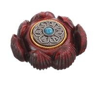 Yardenfun Balle De Massage En Bois De Santal Sculpté Lotus, Ornement Artisanal Décoratif Bureau, Outil De Relaxation Pour Mains Stress Et Bien-être, Présent Zen Pour Collectionneurs