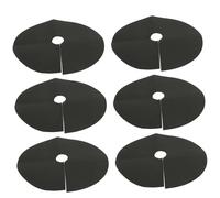 Yardenfun Barrière Anti-Racines Toile De Contrôle Non Tissée 52 Cm Diamètre 6 Pièces pour Jardin Couvre-Sol Paillis Barrière avec 20 Piquets Protection Verger Désherbage