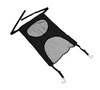 Yardenfun Barrière de Sécurité en Nylon Noir Filet de Séparation Ajustable Protection du Siège Arrière de Voiture Arrière de Véhicule pour Chien et Garçon et Filles