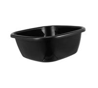 Yardenfun Bassine Carrée Plastique Polyvalente pour Lavage Visage Cheveux et Linge et Portable Capacité Durable pour Usage Domestique et Voyage Bassin Multifonctionnel Noir Moyen