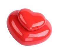 Yardenfun Boîte à Poudre en Céramique Forme Cœur Récipient pour Rouge à Lèvres Couvercle Pot Portable pour Cosmétiques Usage Maison Hôtel Femmes