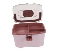 Yardenfun Boîte à Remède Portable avec Poignée Compacte en Plastique, Compartiments Modulables, Rangement Multifonction Maison Et Voyage, Organisateur De Pilules Léger Et Pratique